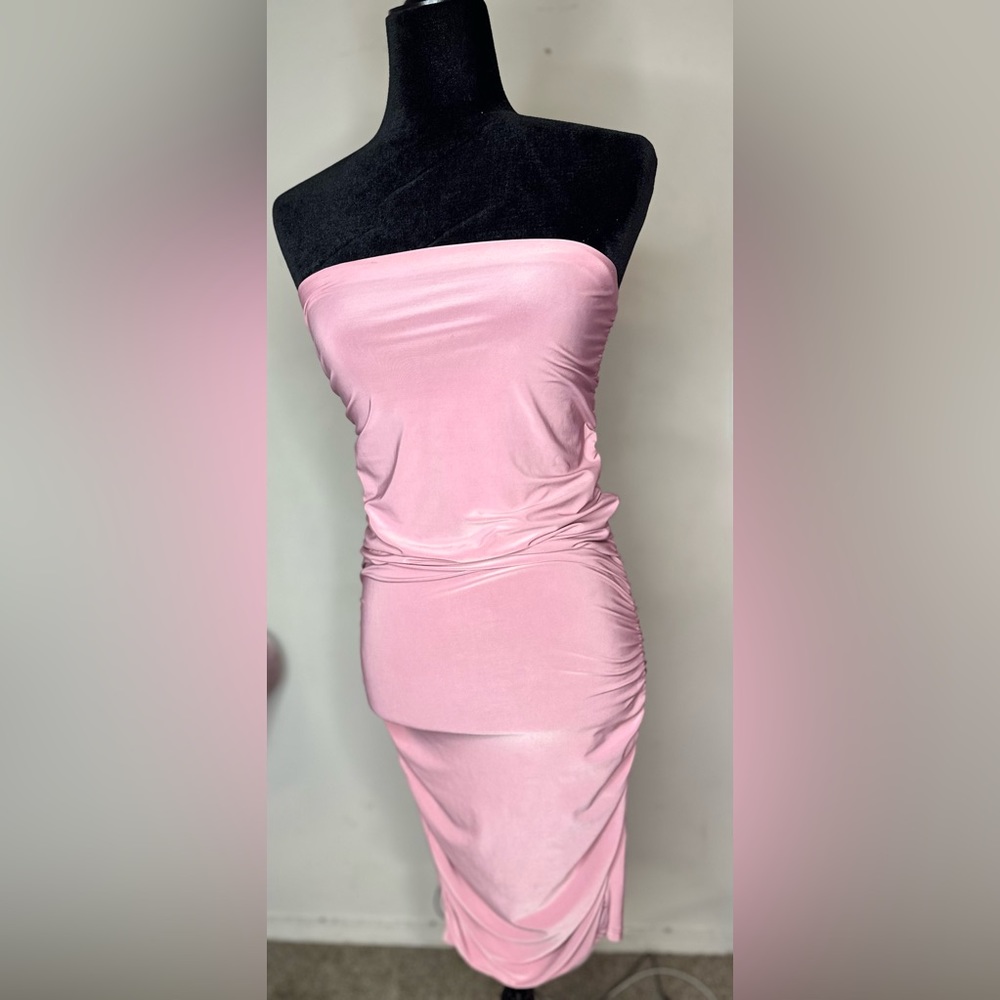 Light pink Sabora rutched dress